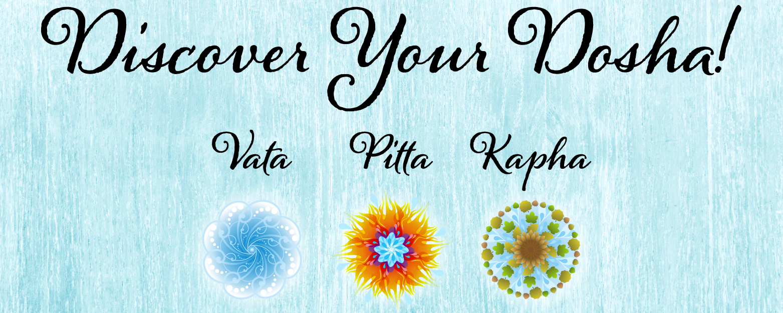 Discover Your Dosha Header: Vata, Pitta, Kapha