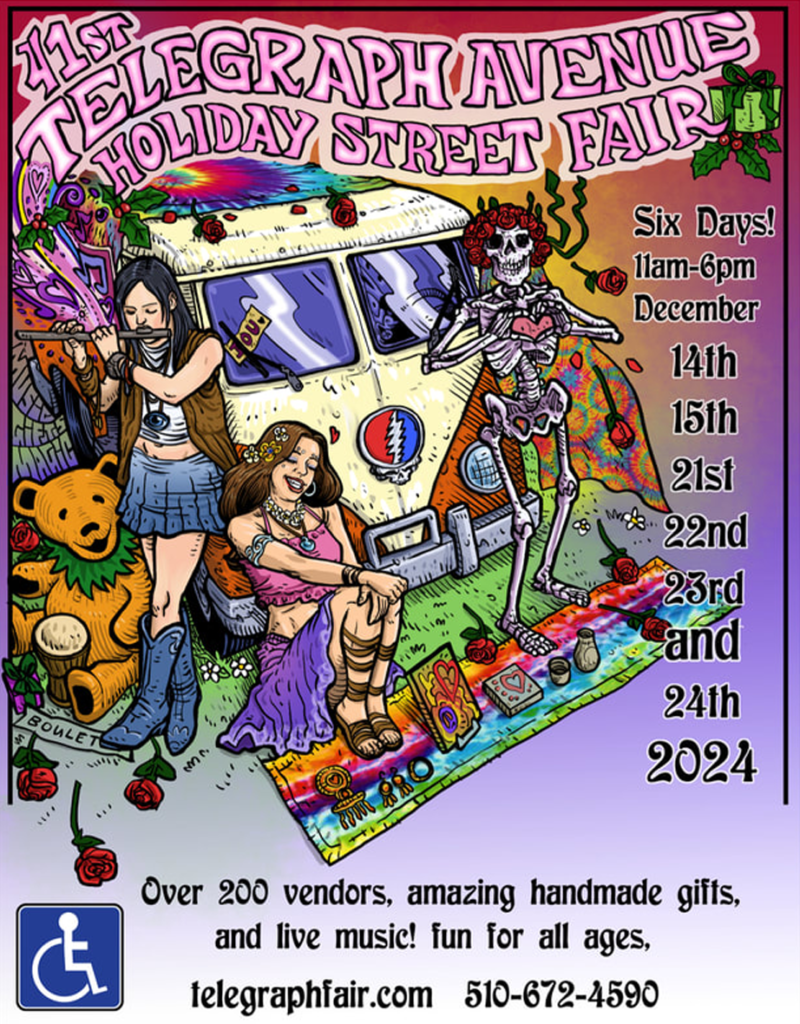 Telegraph Ave. Holiday Street Fair Poster